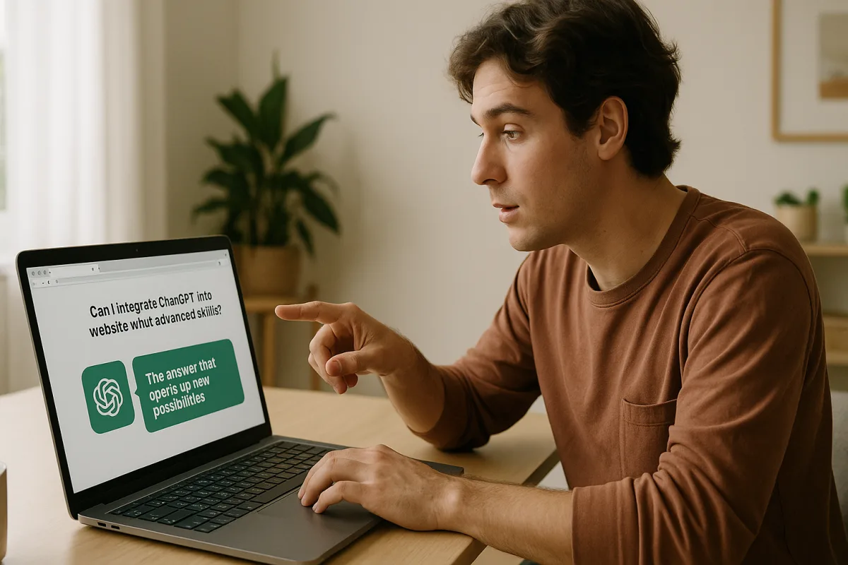 Posso integrare ChatGPT in un sito web senza competenze avanzate? La risposta che apre nuove possibilità